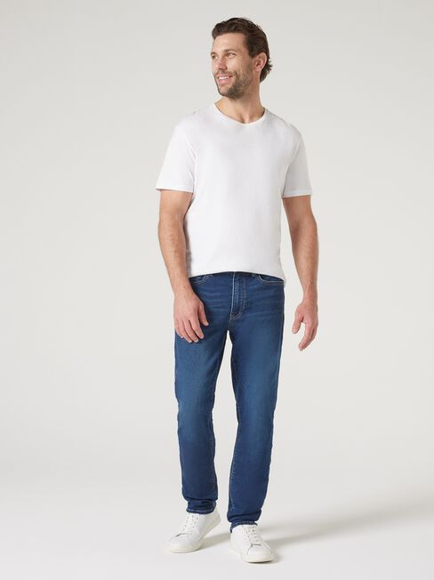 Knit Slim Tapered Jeans