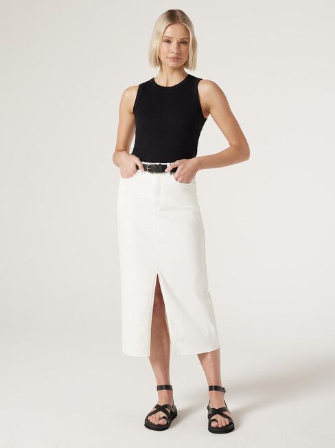 Missy Denim Midi Skirt