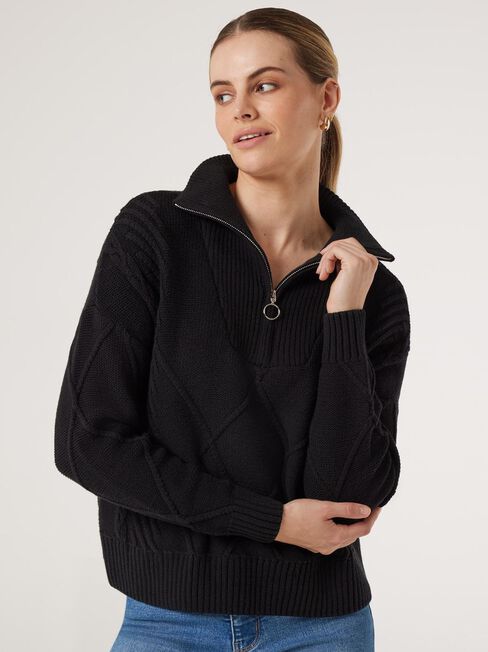 Opal Half Zip Knit