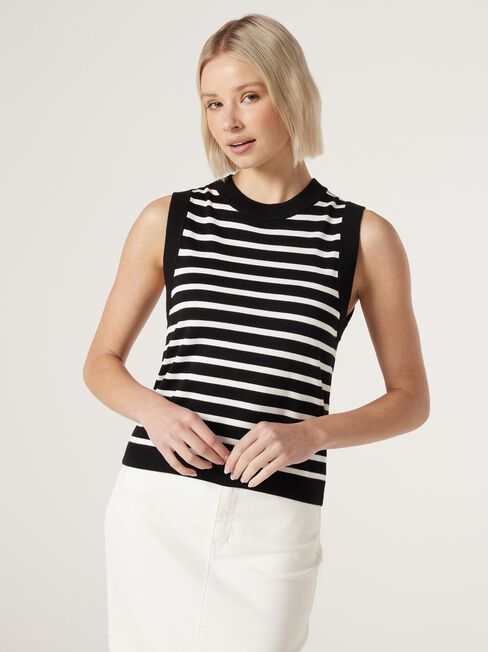 Sarah Stripe Knit Top