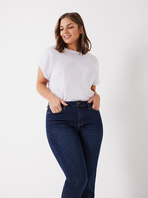 Curve Slim Straight Jeans