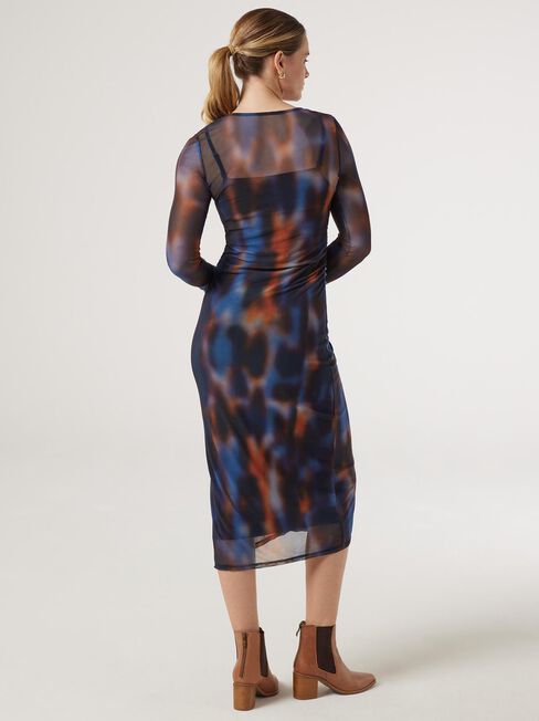 Denver Long Sleeve Dress, Print, hi-res