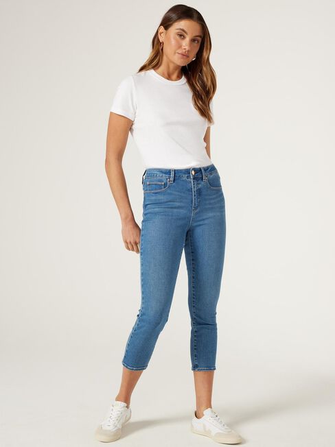 Kara Mid Waisted Skinny Capri