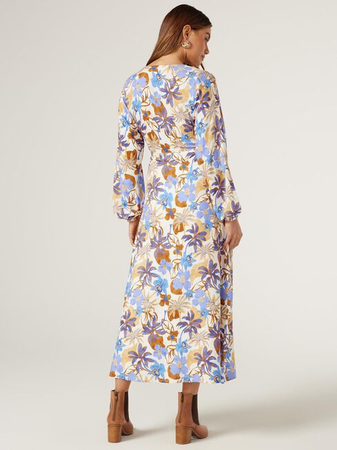 Catalina Midi Dress, Print, hi-res