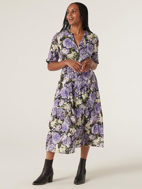 Morgan Tiered Midi Dress