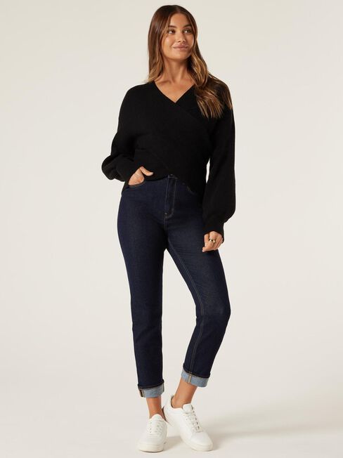 Ruby Rib Cross Front Knit
