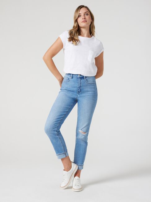 Brooke Tapered Crop Jeans