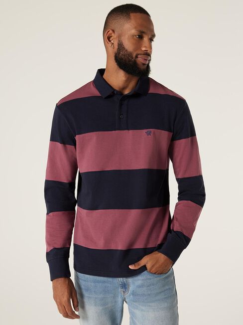 Henry Stripe Rugby Polo
