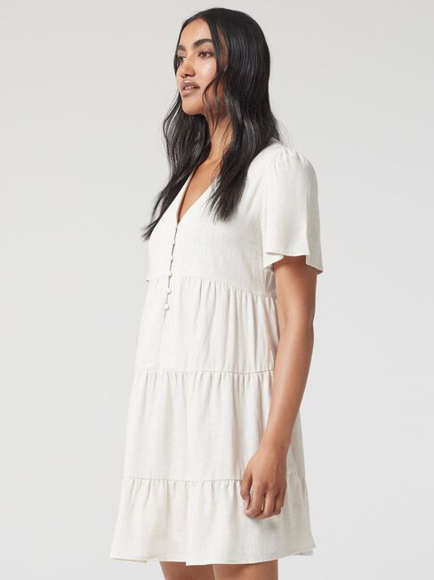 Billie Tiered Dress, Sand Marle, hi-res