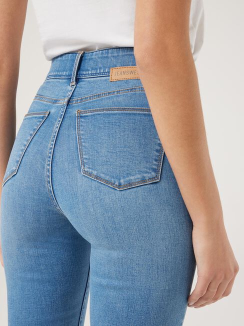 Tummy Trimmer Skinny Jeans, Vintage Wash, hi-res