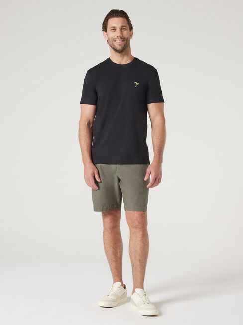 Short Sleeve Palm Embroidered Crew Tee