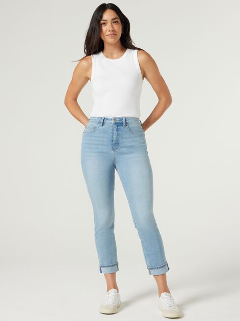 Brooke Tapered Crop Jeans