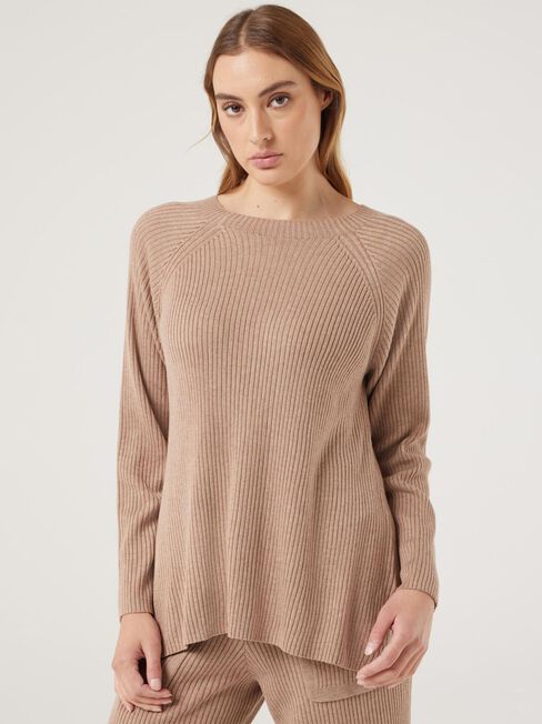 J-Luxe Rib Raglan Top