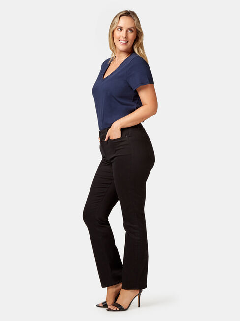 Curve Embracer Slim Straight Jeans Absolute Black ...
