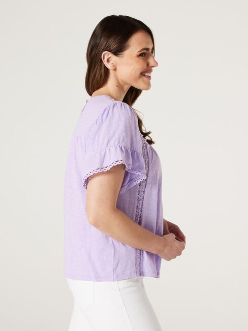 Laguna Lace Ruffle Top