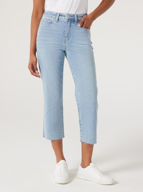 Annie Mid-Waisted Straight Capri