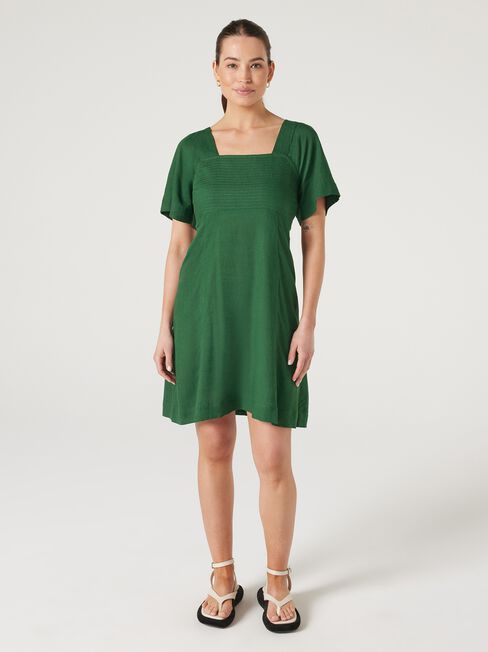 Victoria Flutter Sleeve Dress