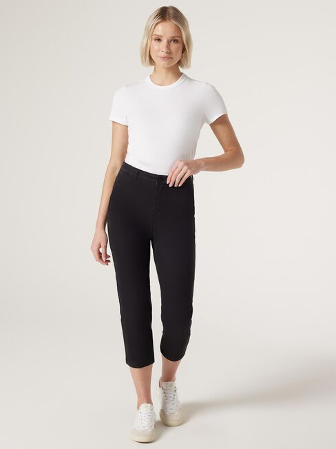 Sammy Mid Waisted Straight Capri