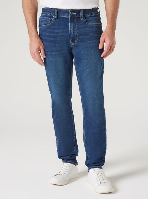 Knit Slim Tapered Jeans