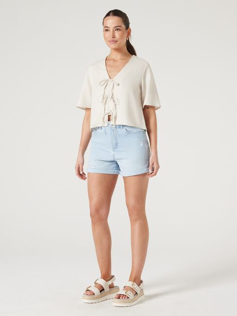 Demi Tie Front Top