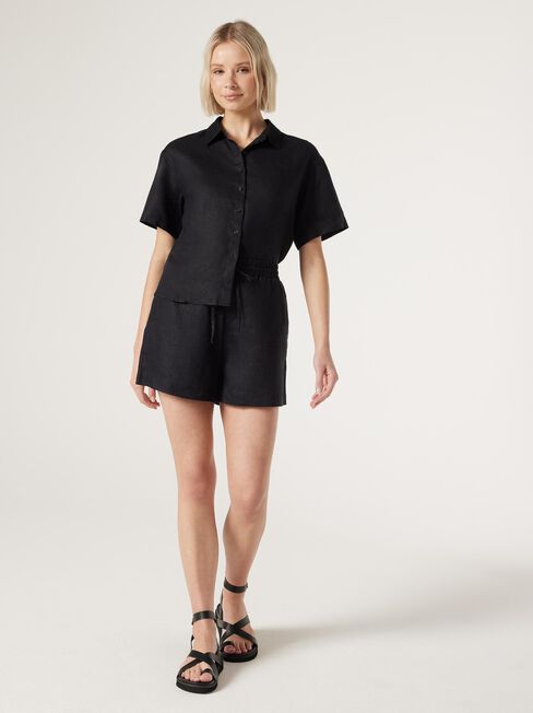 J-Luxe Classic Linen Short