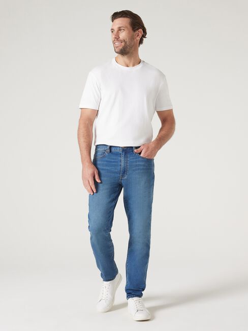 Knit Slim Tapered Jeans