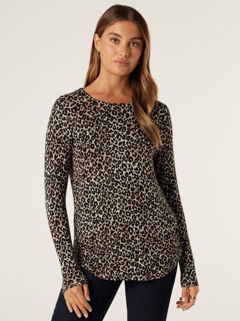 Sophia Soft Touch Curve Hem Pullover