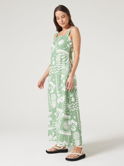 Priya Sleeveless Dress, Green, hi-res