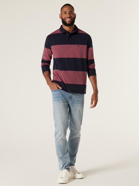 Henry Stripe Rugby Polo