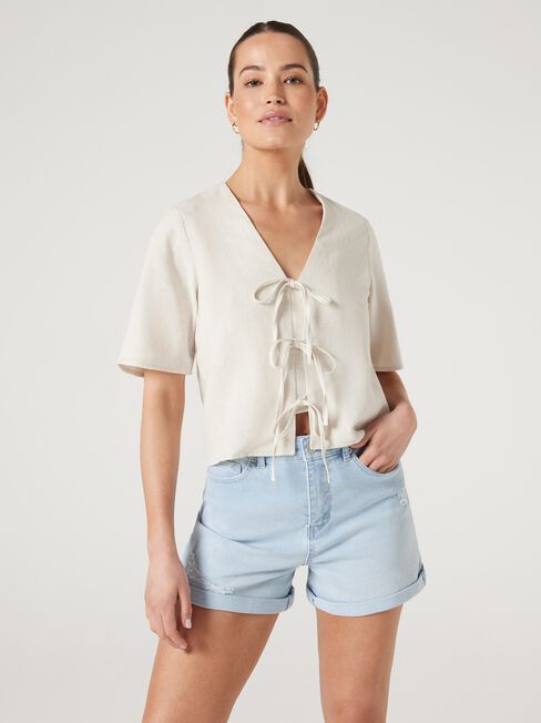 Demi Tie Front Top