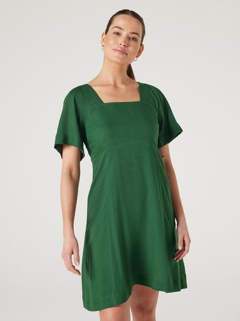 Victoria Flutter Sleeve Dress