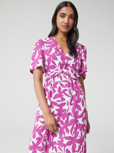 Tulip Twist Front Dress