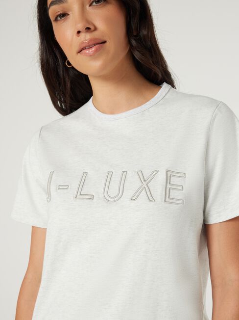 J-Luxe Tee, Grey Marle, hi-res