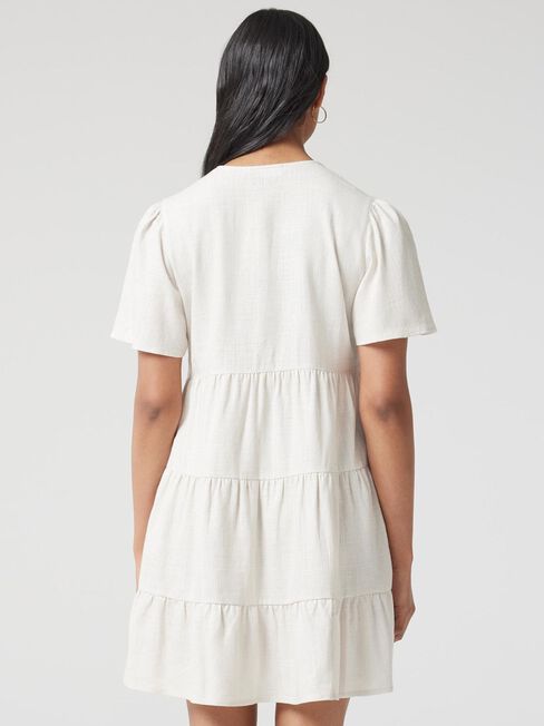 Billie Tiered Dress, Sand Marle, hi-res