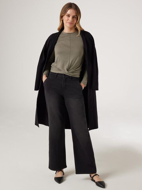Hazel Soft Touch Twist Front Pullover