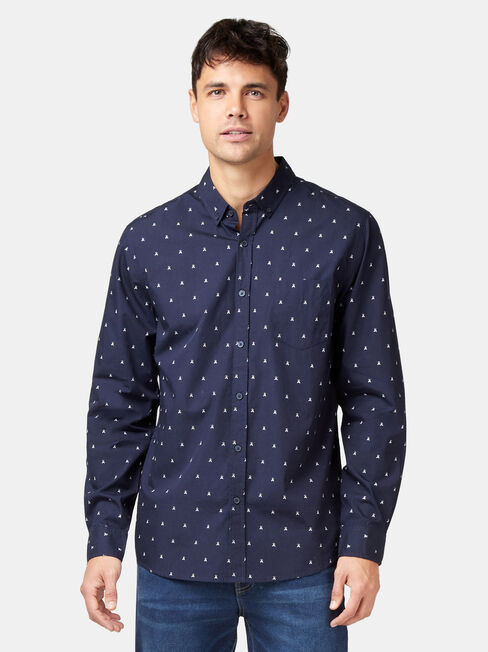 Jensen Long Sleeve Print Shirt