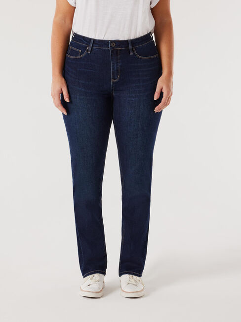 Curve Slim Straight Jeans